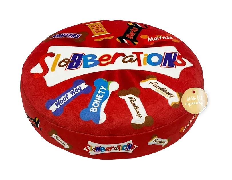 Christmas Chocolate Box Squeaky Dog Toy