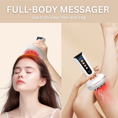 Heated Electric Meridian Therapy Gua Sha EMS Massager for Body Slimming