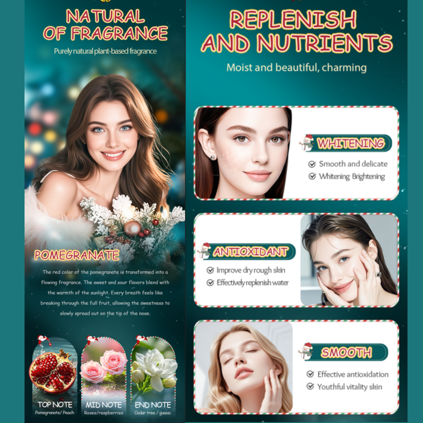 Antioxidant Whitening Skincare Set 6pcs
