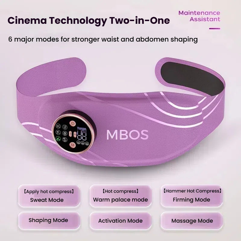 MBOS 3-in-1 Red Light Therapy & EMS Body Sculpting Belt Non-Invasive Fat Burning & Menstrual Relief