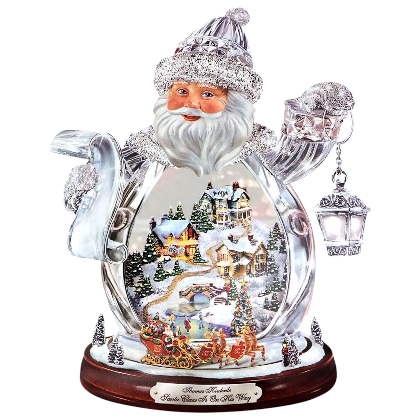 2pcs/Pack Christmas 3D Window Stickers – Santa & Snowman Holiday Decorations for Home or Shop
