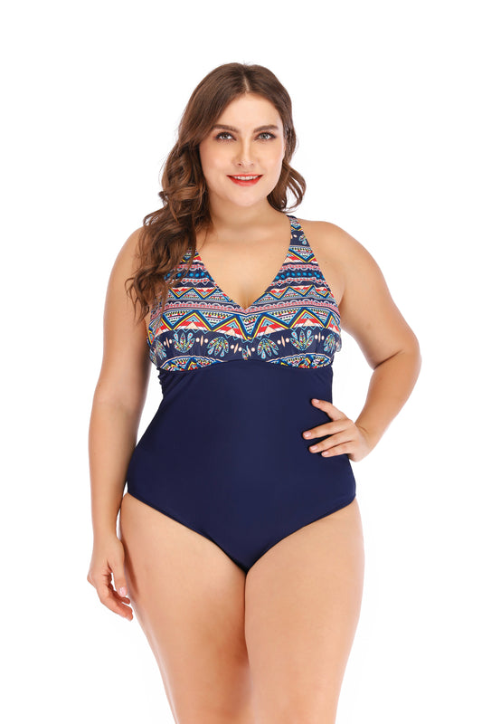 20pc Aztec Blue Swimsuit Bikini Beach Holiday Women Swimwear Size L
