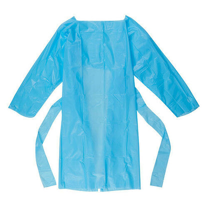 50pc Waterproof Dental Hairdresser Disposable Protective Gown Apron Thumb-Loops