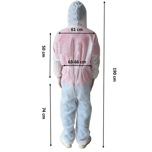 20pc Halloween DIY Outfit Hazmat Suit Full Protective Disposable Safe Overall Breathable Safety