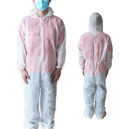 20pc Halloween DIY Outfit Hazmat Suit Full Protective Disposable Safe Overall Breathable Safety