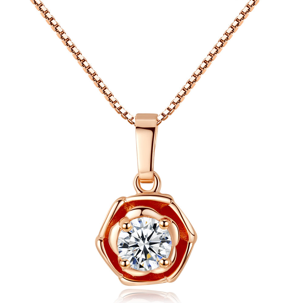 Golden Floret Pendant Necklace