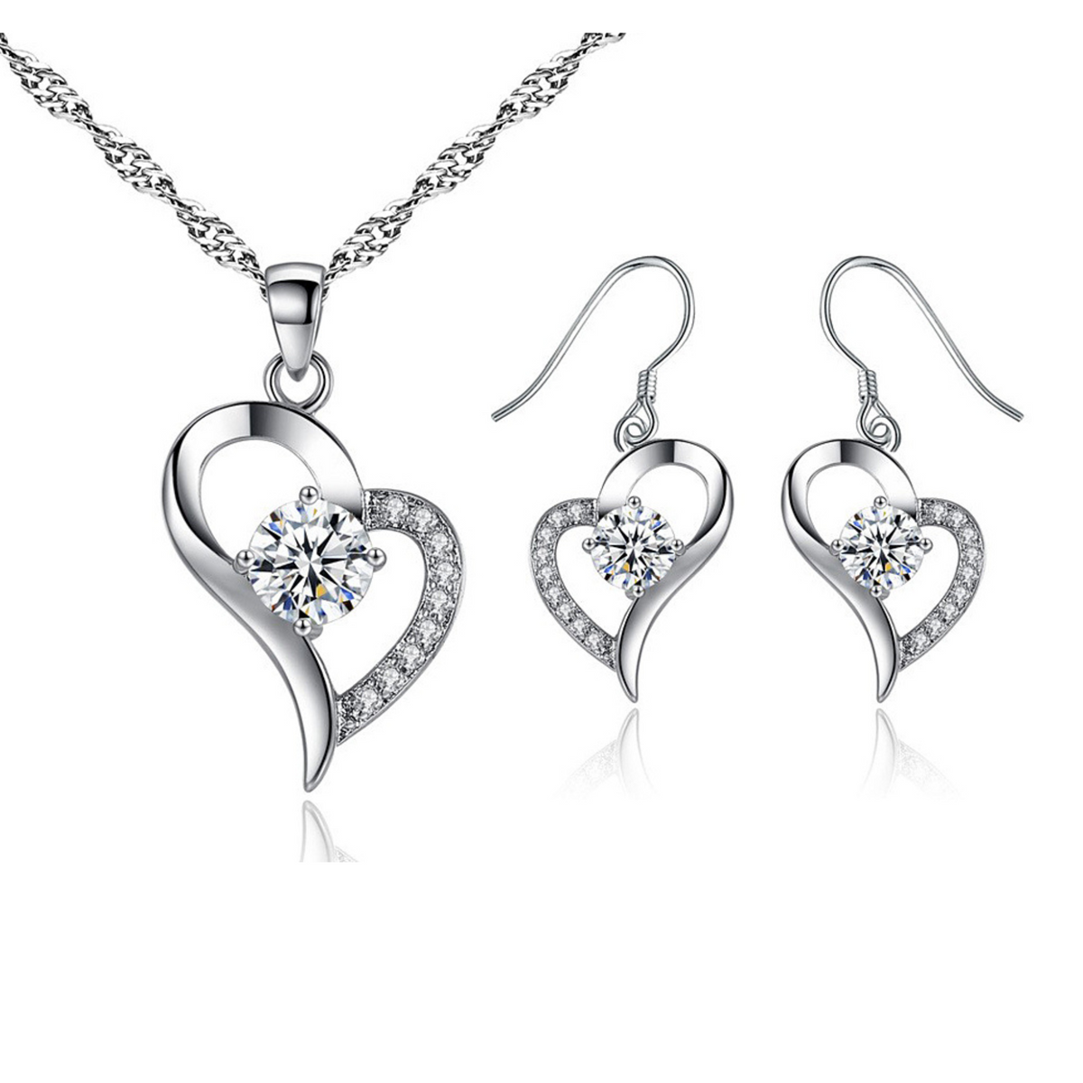 S925 Sterling Silver Jewellery Set with Personalised Message Write Your Own