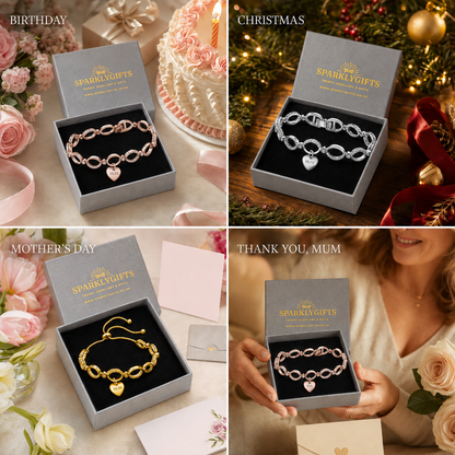 Multi-Link Infinity Mum Bracelet with Message Card