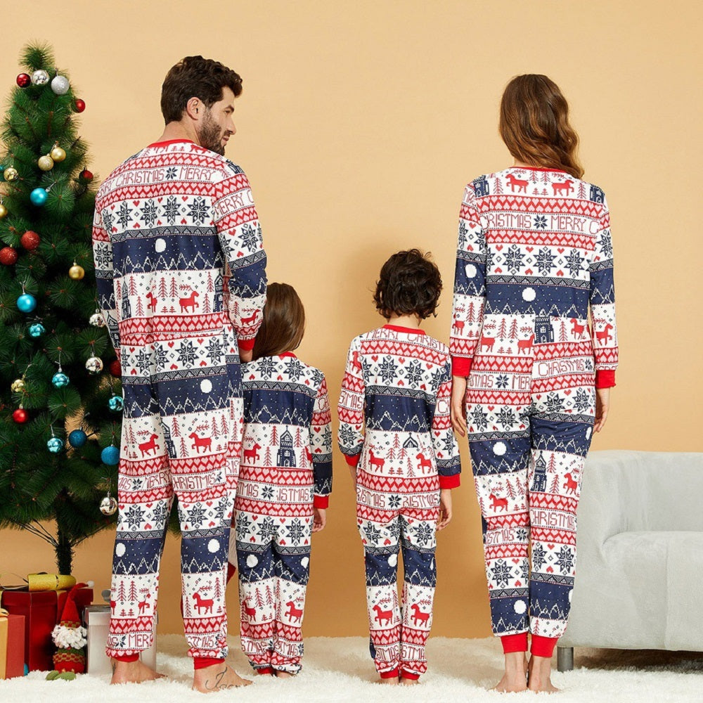 Christmas Onesies Festive Hooded Jumpsuit for Adults and Kids