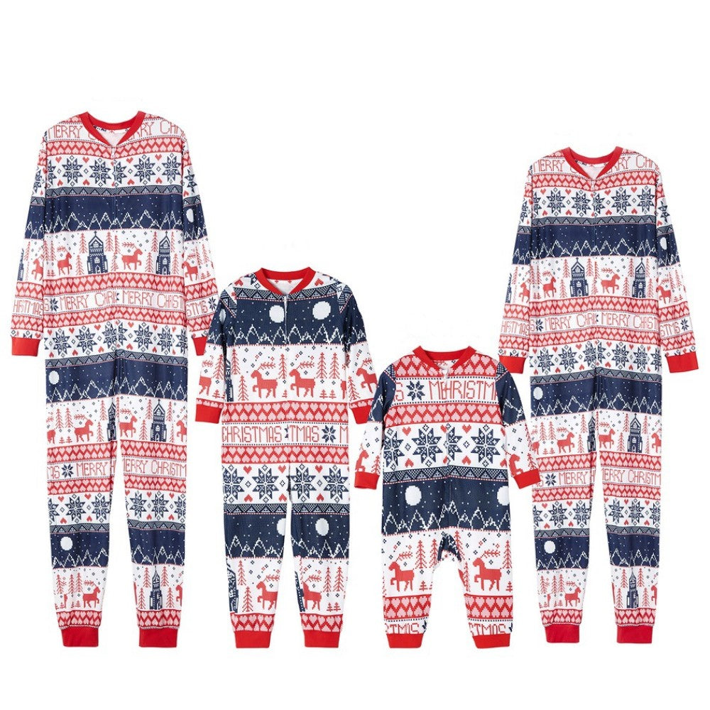Christmas Onesies Festive Hooded Jumpsuit for Adults and Kids