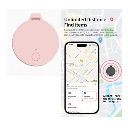 Global Positioning Bluetooth Tracker, Keys Finder, Item Locator for Pets, Bags and More, Compatible with Apple Find My (iOS)