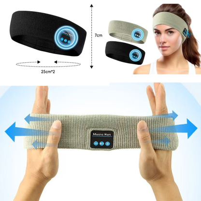 Adjustable Sport Bluetooth Headband Waterproof Headphones Wireless Sleep, Relaxation, Travel & Insomnia Relief