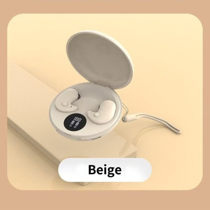 Mini Wireless Sleep Earbuds – Bluetooth 5.3, In-Ear Noise-Cancelling with Mic, 24H Playtime, Waterproof, LED Display, Touch Control, USB-C Charging