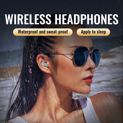 Mini Wireless Sleep Earbuds – Bluetooth 5.3, In-Ear Noise-Cancelling with Mic, 24H Playtime, Waterproof, LED Display, Touch Control, USB-C Charging