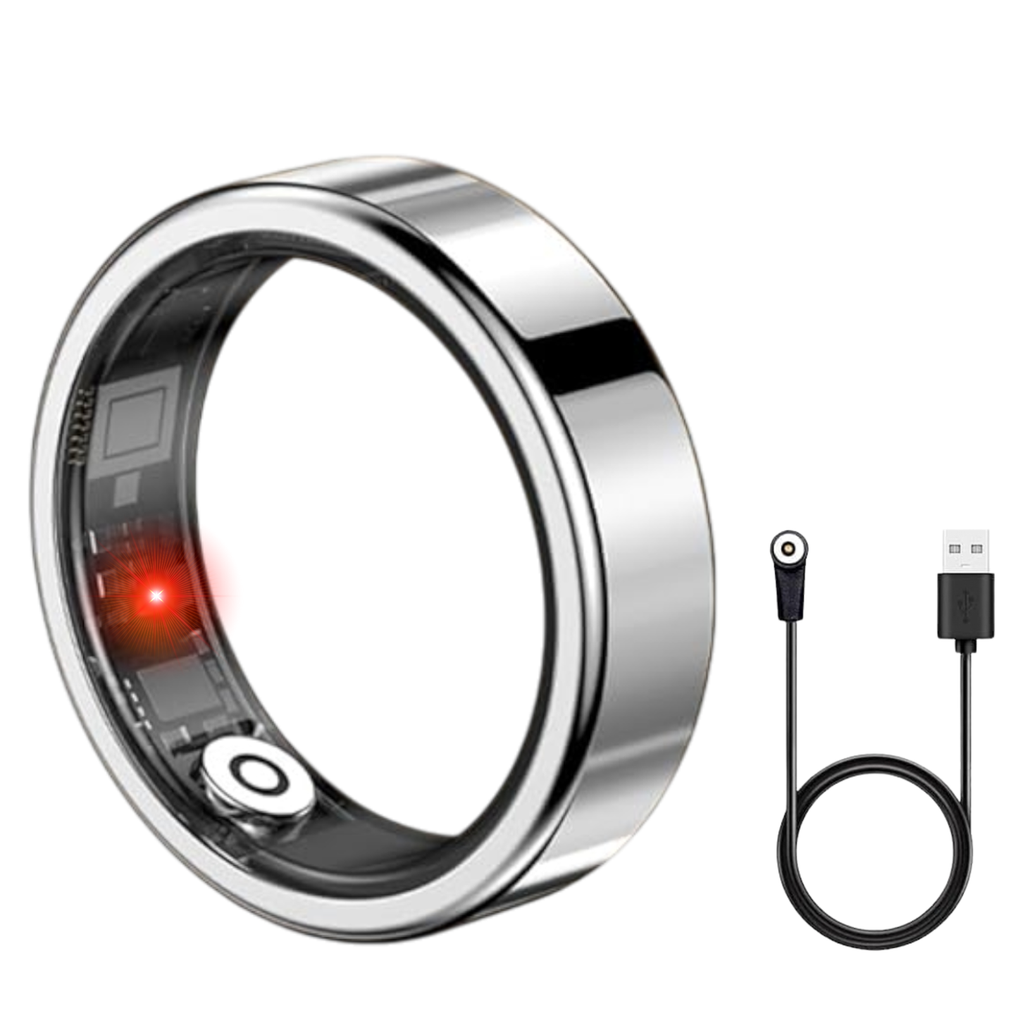 Smart Health & Fitness Ring for Women & Men – Tracks Heart Rate, SpO₂, Sleep, Steps – Compatible with Android & iOS