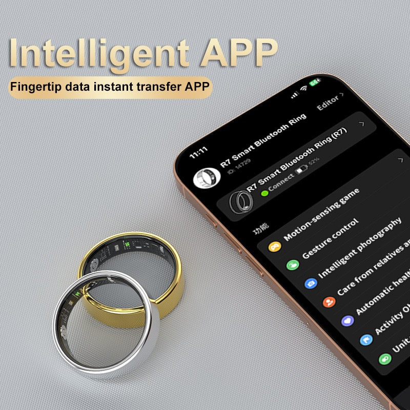 Smart Health & Fitness Ring for Women & Men – Tracks Heart Rate, SpO₂, Sleep, Steps – Compatible with Android & iOS