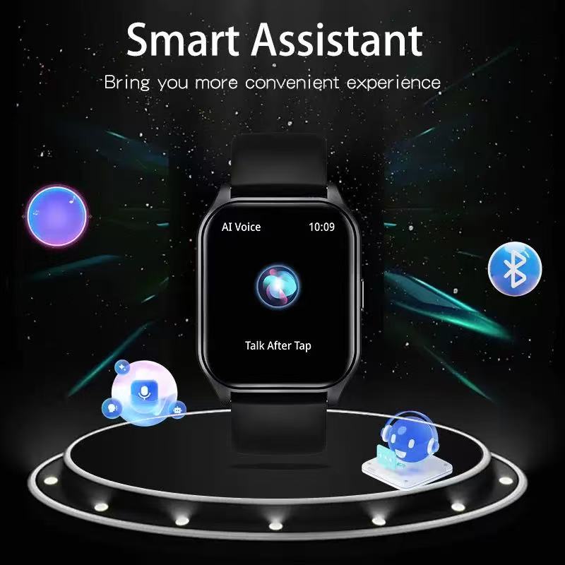 Smartwatch 1.8” Touchscreen – Call & Answer, Heart Rate, SpO2 & Sleep Tracker, 100 Sports Modes, IP68 Waterproof Fitness Watch for iPhone & Android