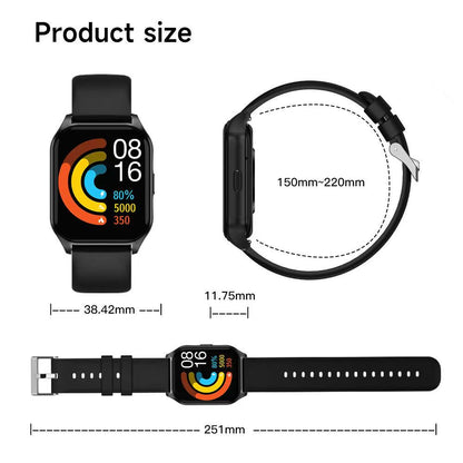 Smartwatch 1.8” Touchscreen – Call & Answer, Heart Rate, SpO2 & Sleep Tracker, 100 Sports Modes, IP68 Waterproof Fitness Watch for iPhone & Android