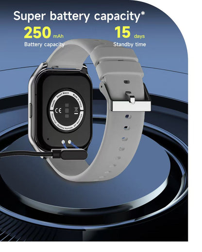 Smartwatch 1.8” Touchscreen – Call & Answer, Heart Rate, SpO2 & Sleep Tracker, 100 Sports Modes, IP68 Waterproof Fitness Watch for iPhone & Android