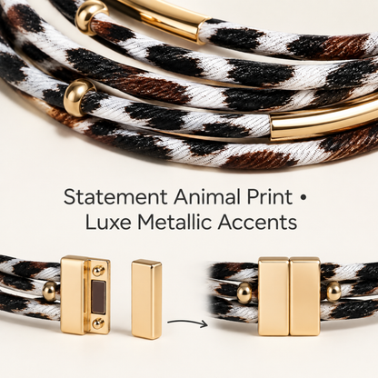 Multi-Layer Leopard Animal Print Bracelet Bangle