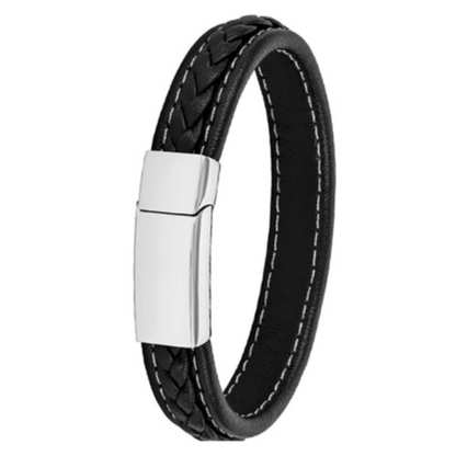 Men Bracelet Stainless Steel Leather 10+ Stlyes