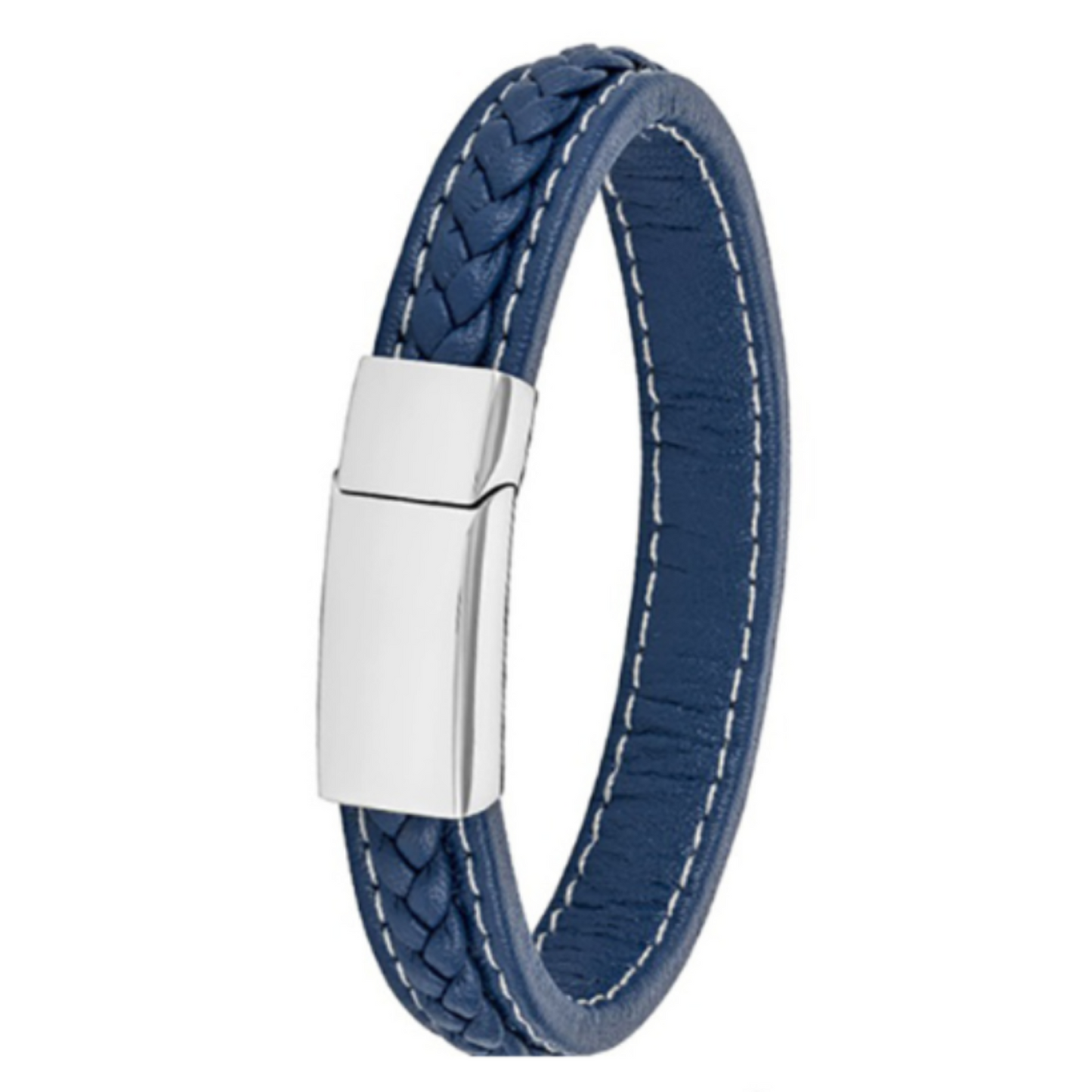 Men Bracelet Stainless Steel Leather 10+ Stlyes