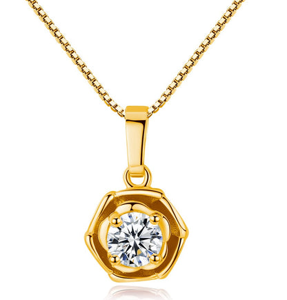 Golden Floret Pendant Necklace