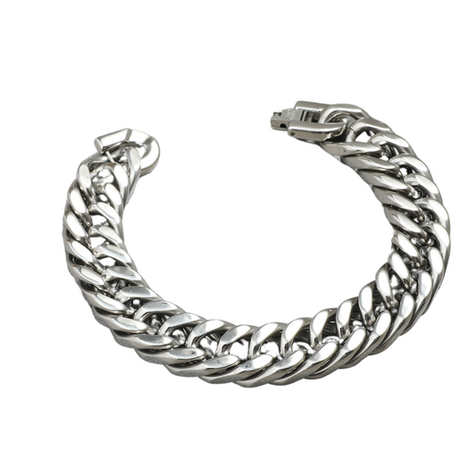 Men Stainless Steel Silver Tone Bracelet