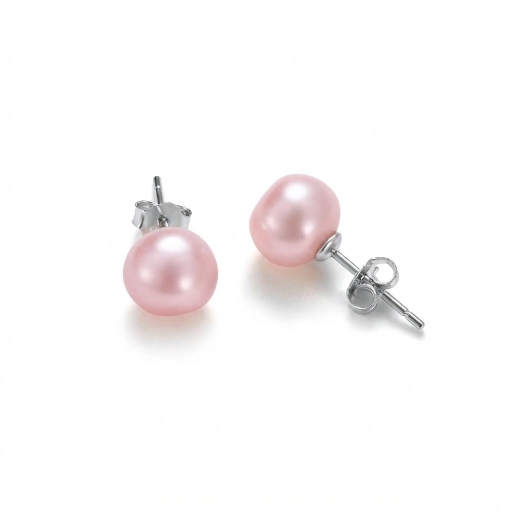 Simulated Freshwater Pearl Stud Earrings