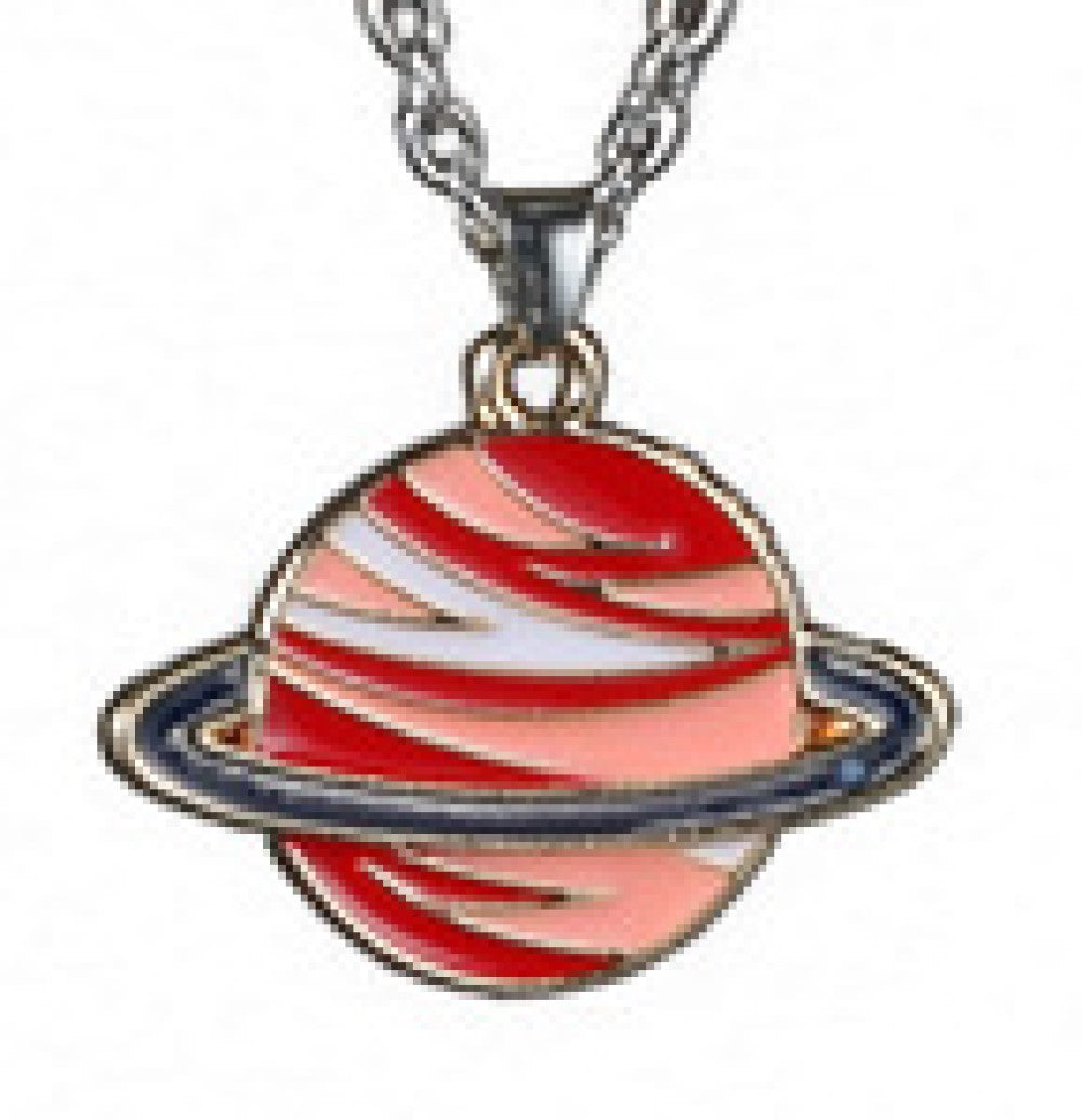Red Earth Globe Mars  Pendant Necklace
