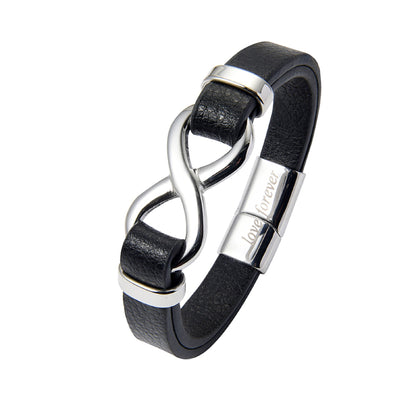 Men Bracelet Stainless Steel Leather 10+ Stlyes
