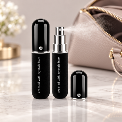 Refillable Travel Perfume Atomizer Spray Bottle Created with Crystals from Swarovski®