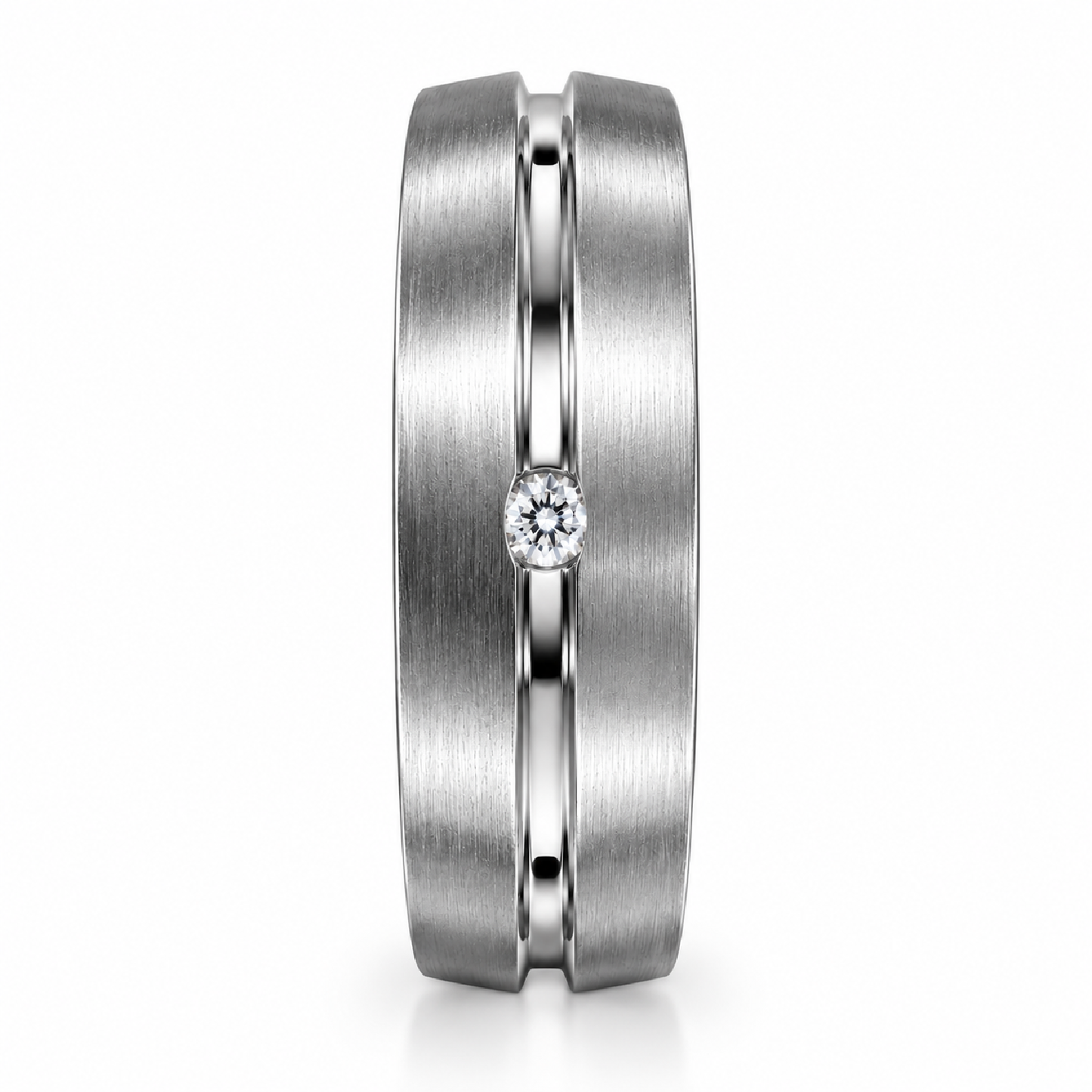 Elegant Silver Tone Engagement Crystal Ring - 4 Sizes