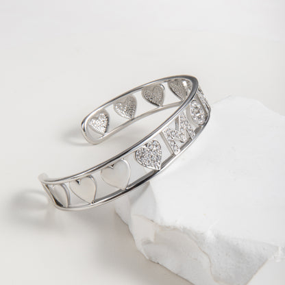 To My Mum Mom Cuff Bangle with Message Card