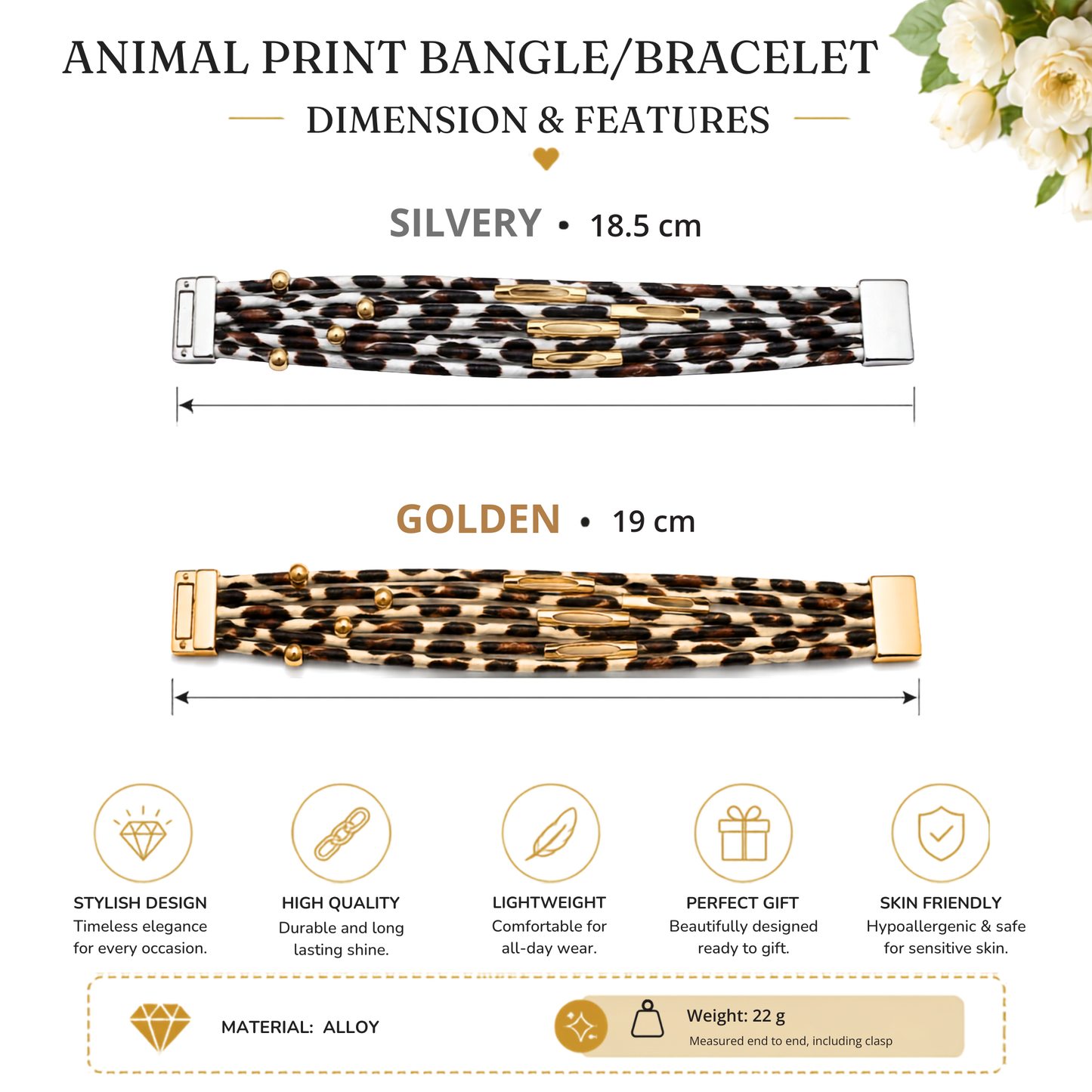 Multi-Layer Leopard Animal Print Bracelet Bangle