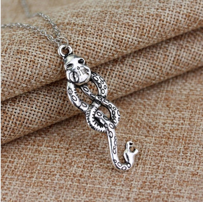 Harry Potter-inspired Golden Snitch Seeker Dark Mark Sorting Hat Wisdom Necklace
