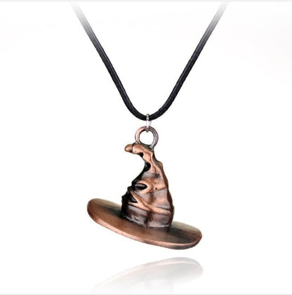 Harry Potter-inspired Golden Snitch Seeker Dark Mark Sorting Hat Wisdom Necklace