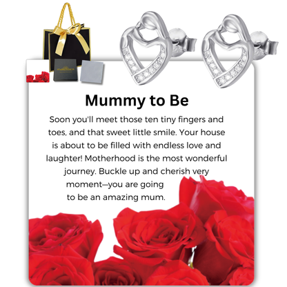 To The Mum To Be S925 Sterling Silver Mum Necklace with Message Card