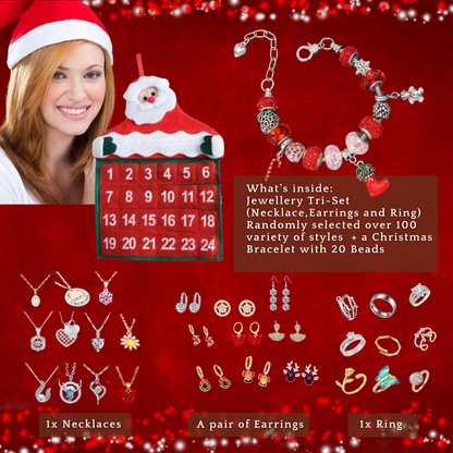 🎄 Unwrap Joy Every Day: 2024 Jewellery Advent Calendar for Girls & Women 🎁