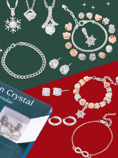 Crystal Christmas Tree Avent Calendar Jewellery Gifts for Women 2025