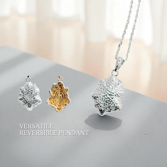 S925 Sterling Silver Reversible Radiance Necklace