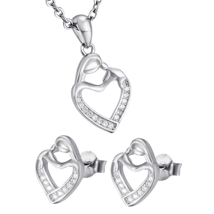S925 Sterling Silver Jewellery Set with Personalised Message Write Your Own