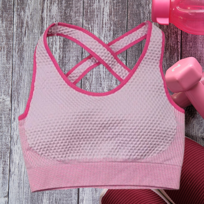 Yoga Gym Sport Women Fitness Bra Top Legging in Pink Medium Large Extra Large
