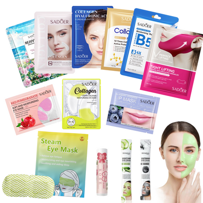 12PC Complete Skincare & Mask Bundle + FREE Lip Balm