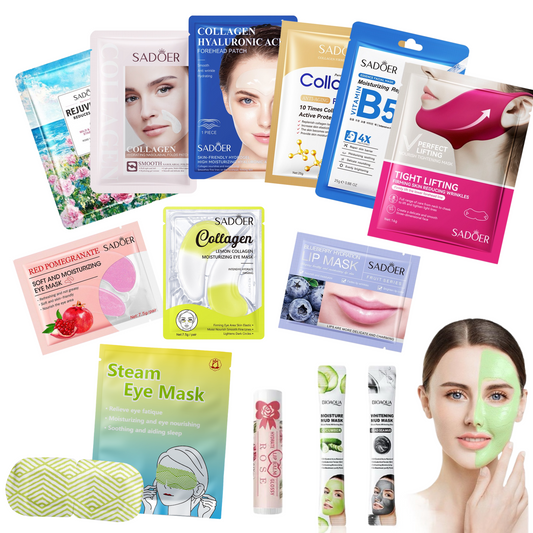 12PC Complete Skincare & Mask Bundle + FREE Lip Balm