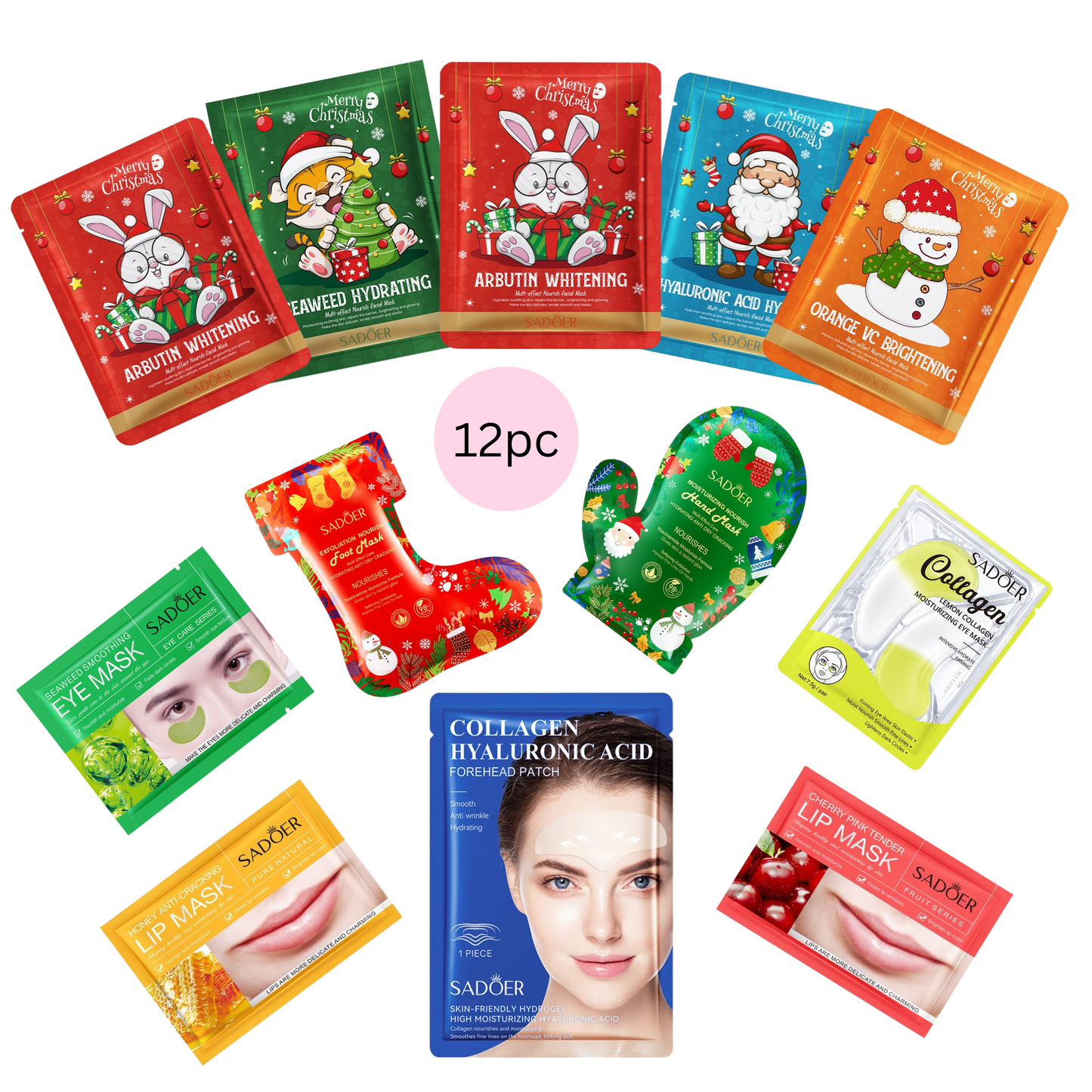 Christmas Radiance Mask Bundle 12pcs
