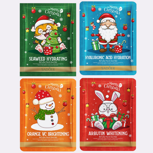 SADOER Christmas Glow Mask Set 12pcs