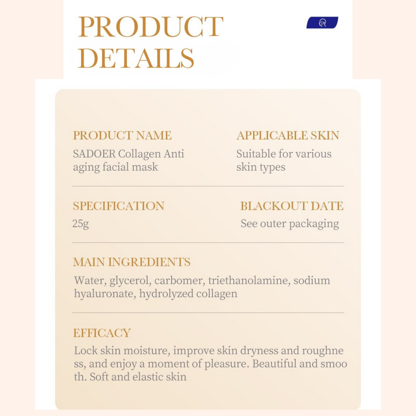 Radiant Renewal Collagen Mask Set 12pcs