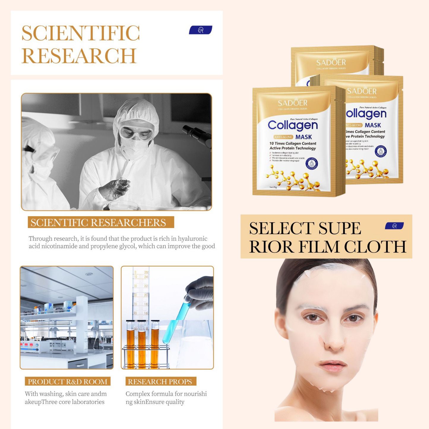 Radiant Renewal Collagen Mask Set 12pcs