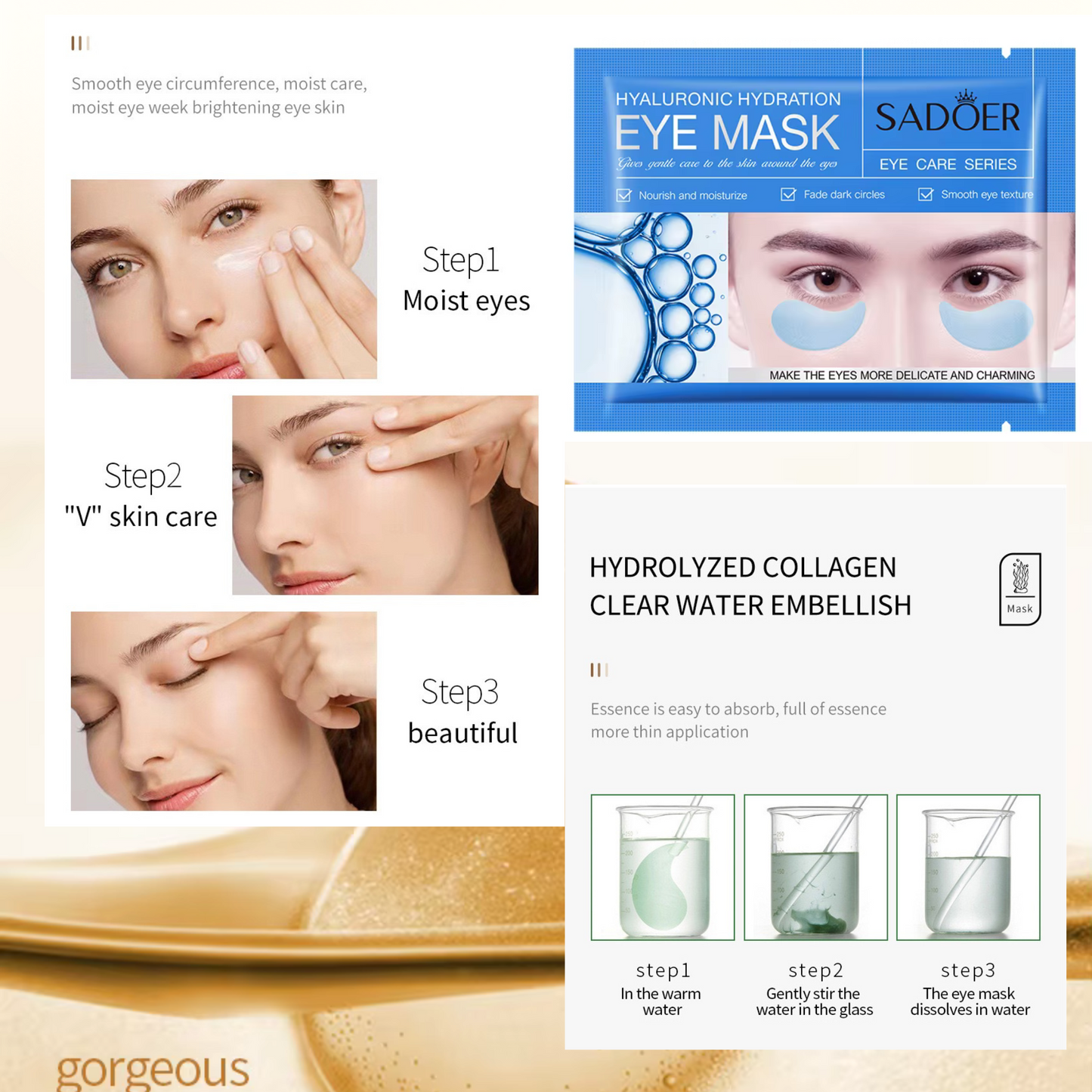 SADOER Eye Rescue Mask Set 12 pcs